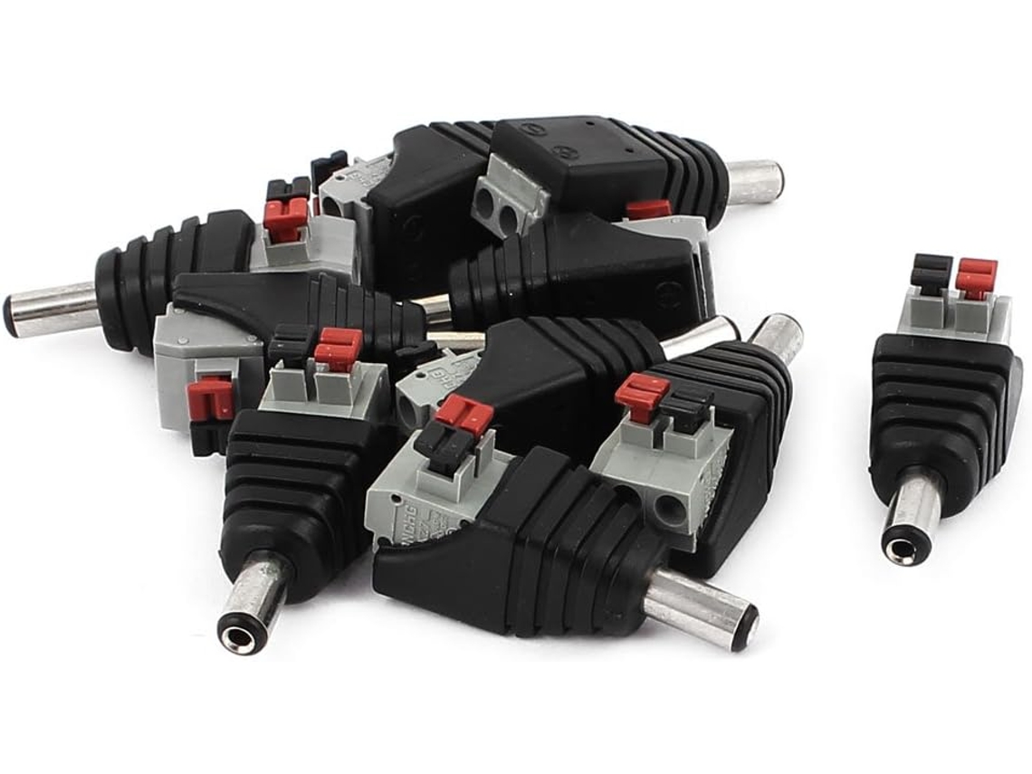 10 Adaptadores De Corriente Continua De 2. 1 Mm X 5.