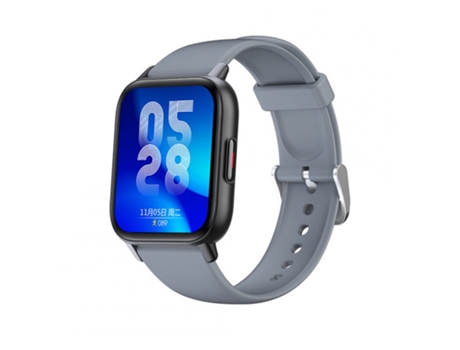 Smartwatch Qs16Pro Bluetooth 5 0 Ritmo cardíaco Monitoreo del sueño Impermeable Gris