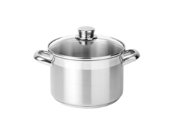 Olla SILAMPOS Alegro Glass Acero inoxidable 18/10 (Diámetro: 16cm)