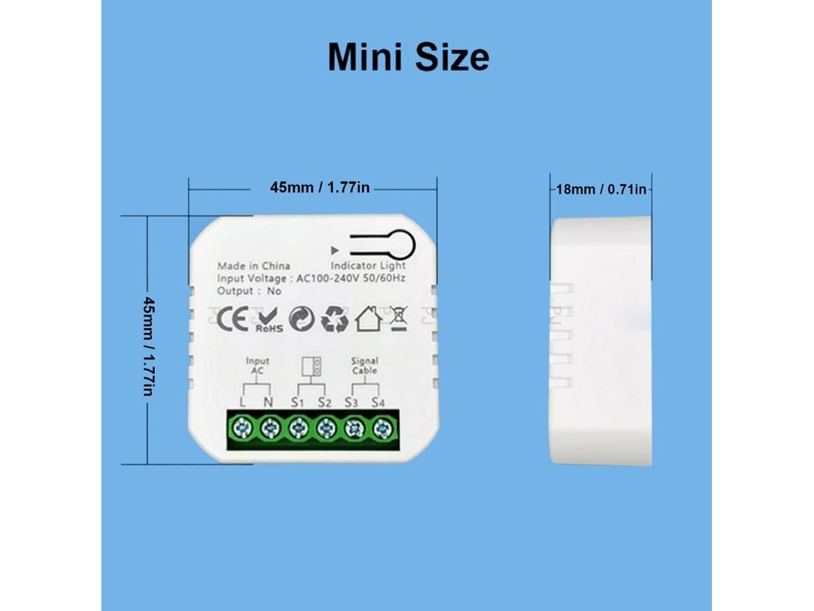 Kit de apertura de puerta de garaje con WiFi, control remoto, control por voz y monitoreo (100-240 V)