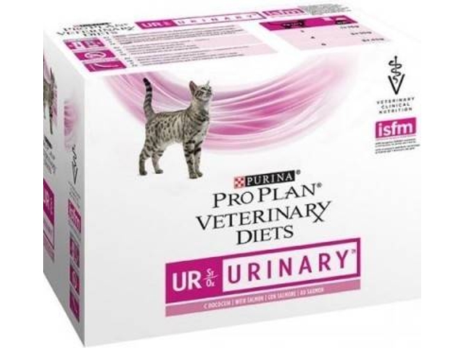 Piensos para Gatos PURINA Pro Plan Vet Diets UR ST/OX Urinary (10 Un - 85g - Húmedo - Sabor: Salmón)