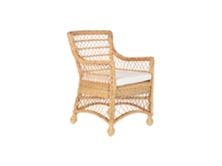 Sillon Ratán Con Cojin Natural 56x63x86cm