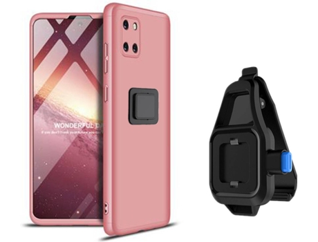 Funda Samsung Note 10 lite Slim Armor 360º con Soporte para la Cintura Rosa