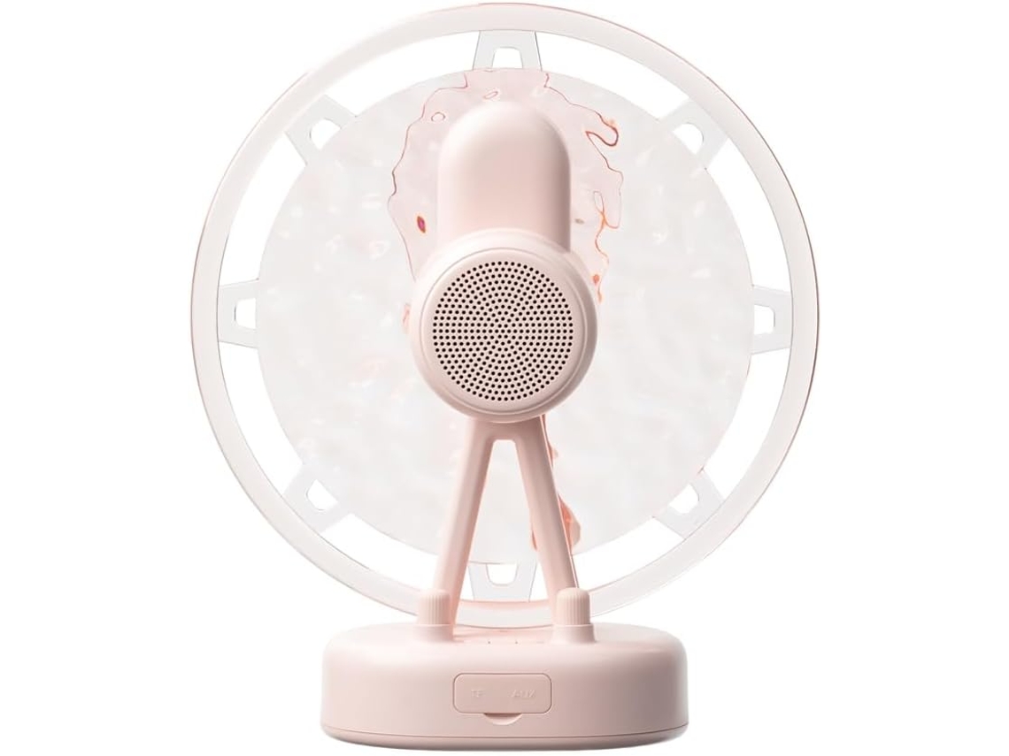 Altavoz Con Forma De Lámpara, Con Ruido Blanco, Sonido Envolvente 360°, Bluetooth Hi-fi, Color Rosa.