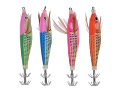 Danu26-jig Para Calamar Flotante Con Cuerpo Aerodinámico De Plástico Y Acero Inoxidable, Anzuelo De Paraguas Para Pesca