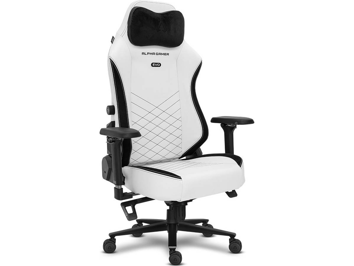 Silla Gaming ALPHA GAMER Alegra Evo PU Leather (White Frost)