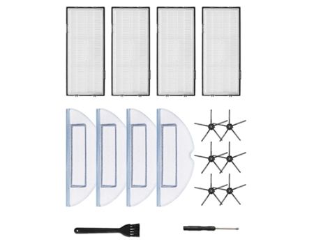 Para roborock t7s s7 / s7 + aspirador de pó filtro hepa escova lateral esfregão