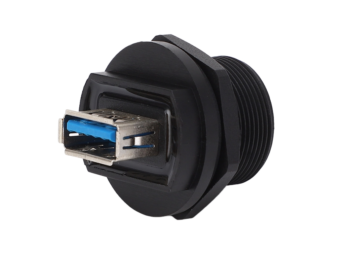 2026-conector Usb 3.0 Doble Hembra Resistente Al Agua Con Rosca Panel Trasero Doble Cabeza