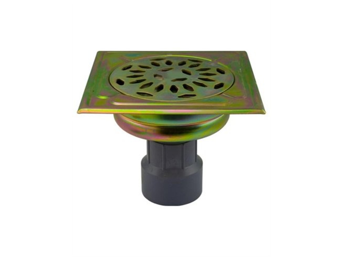 Desagüe de acero galvanizado 200x200mm 50, transparente