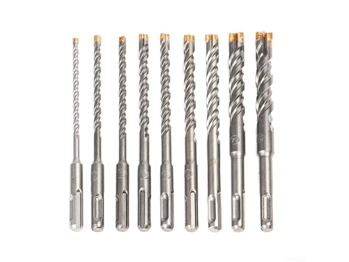 Juego De 9 Brocas Sds Plus Para Taladros Percutores, 160 Mm