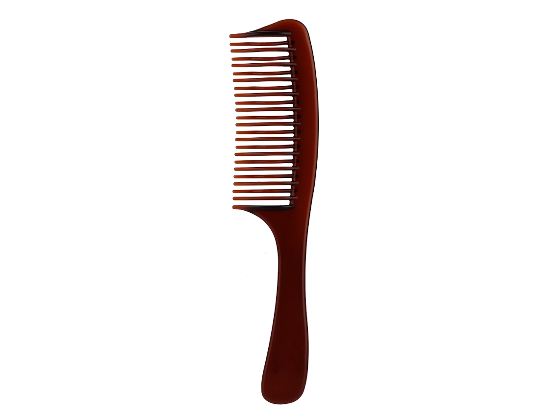 Peine Para Hombre Con Dientes Anchos, Abs De Alta Calidad, Para Aplicación Profesional De Aceite Y Peinado, Color Marrón.