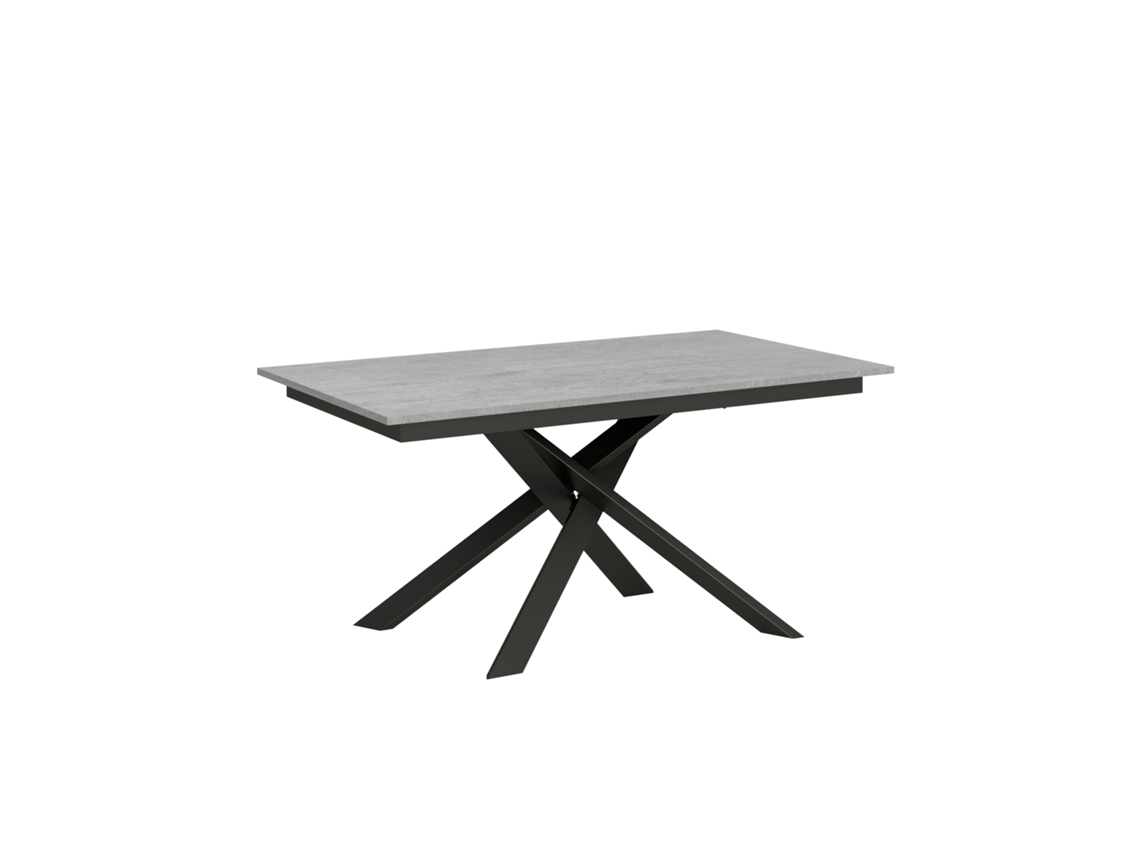Mesa de Comedor ITAMOBY Ganty (90x160/220 - Paneles de Melamina - Cemento)