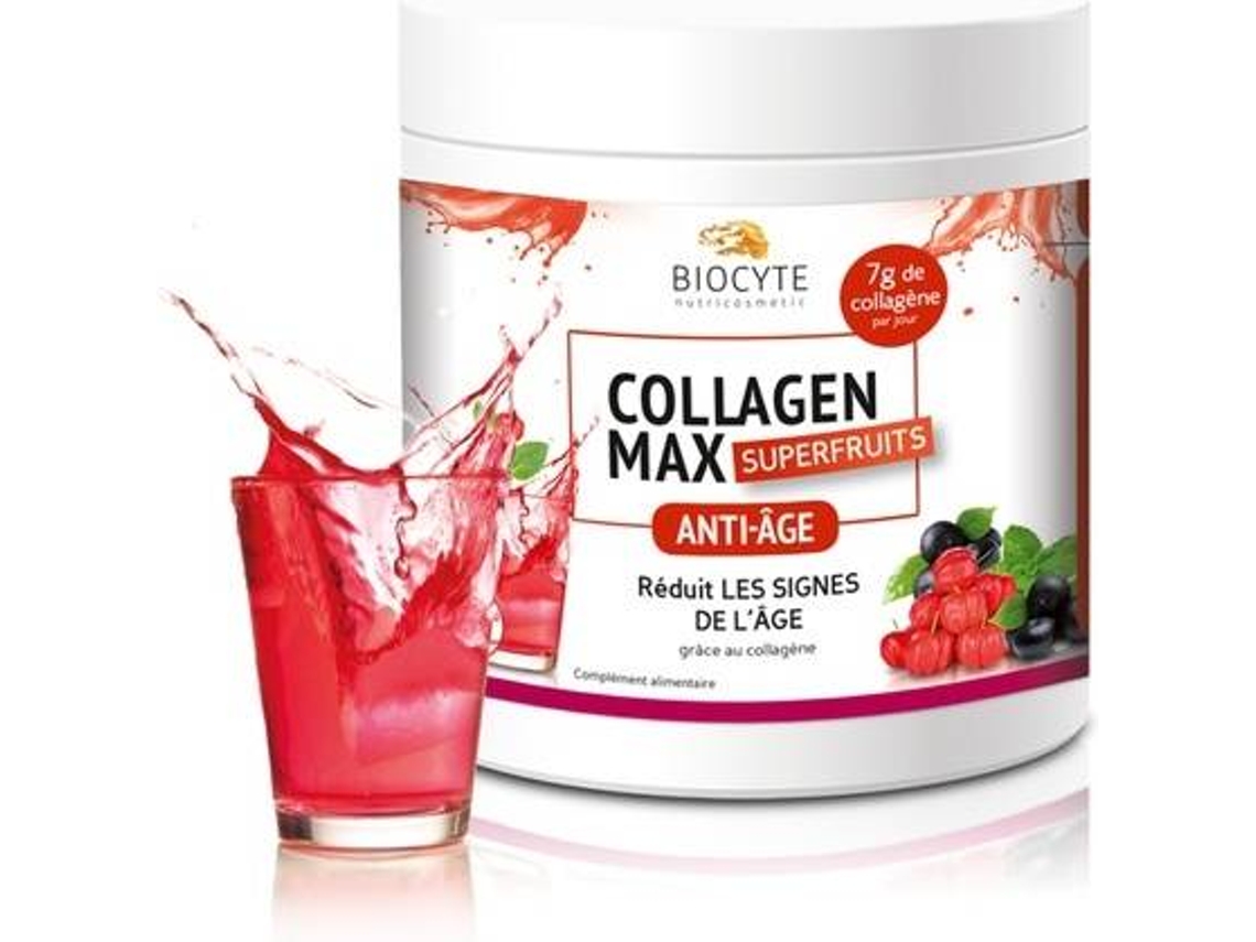 Complemento Alimentar BIOCYTE Superfrutas De Colágeno Max (260 g de pó)