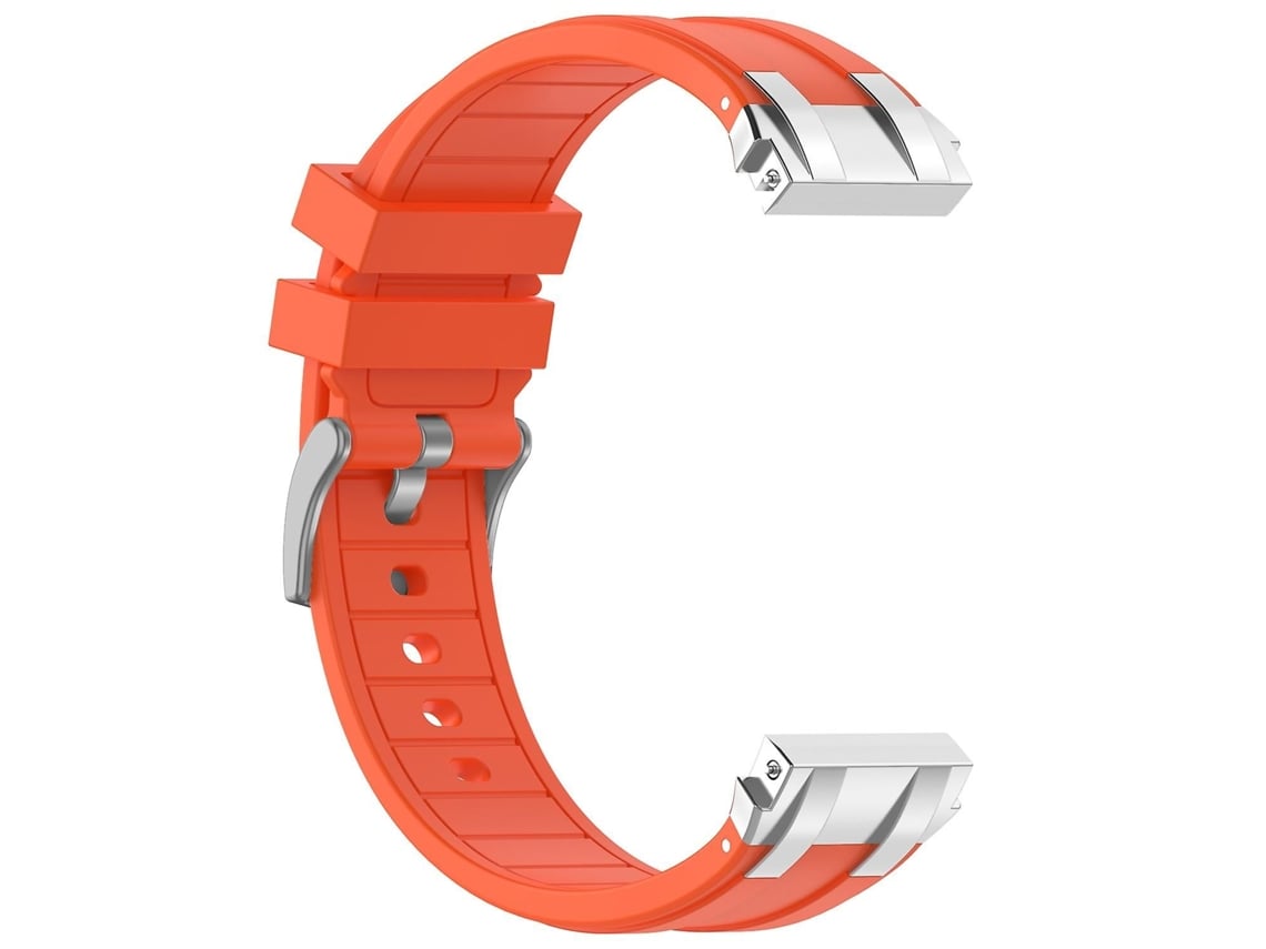 Correa universal de silicona para reloj inteligente Garmin/Samsung, 20 mm - Naranja