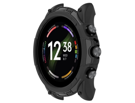 Fossil Gen6 42 mm Funda protectora de reloj de TPU a prueba de golpes (negro)