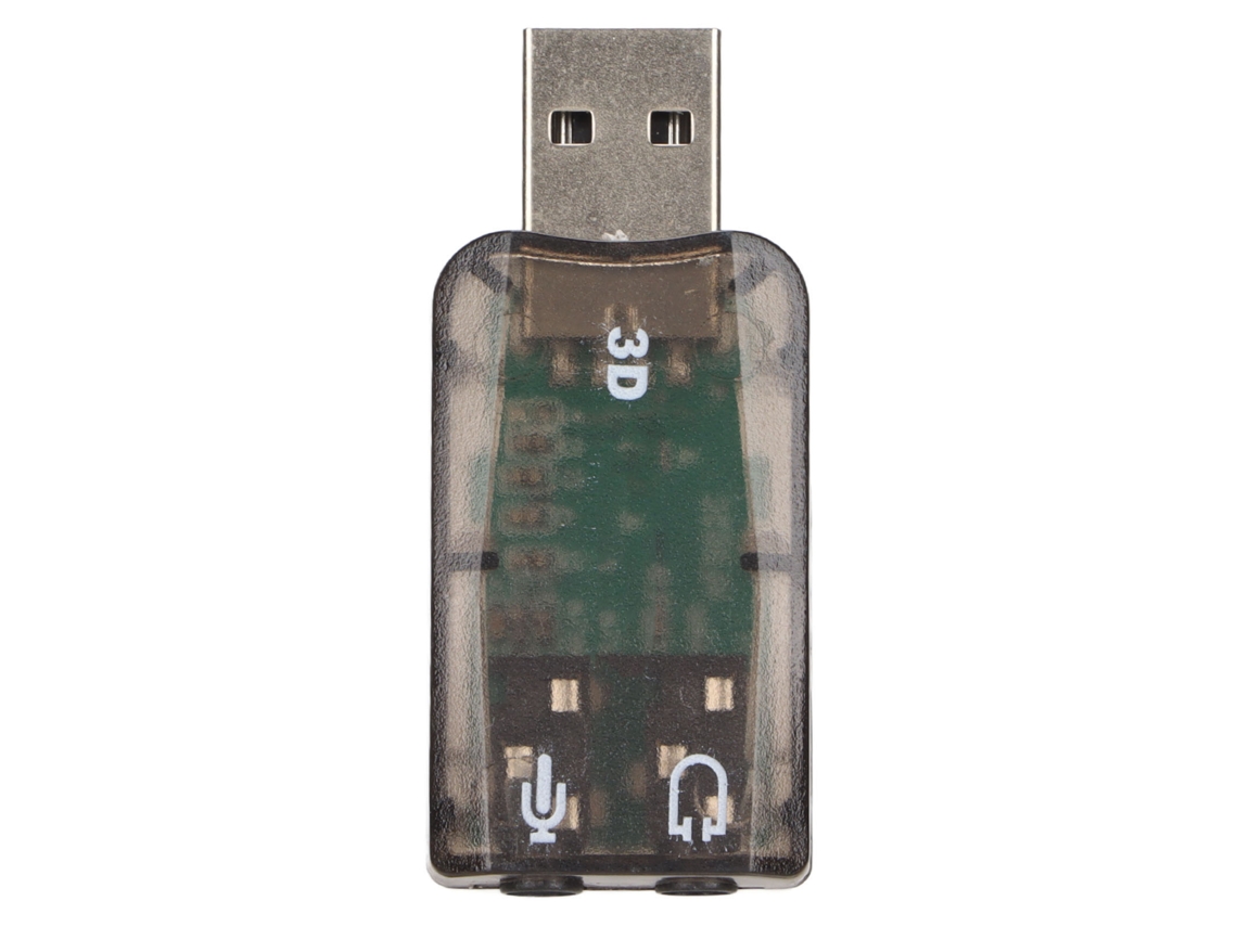 Tarjeta De Sonido Usb Estéreo Virtual De 5.1 Canales, Adaptador Externo Con Conectores De 3,5 Mm Para Pc Con Windows.