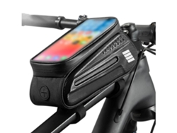 Bolsa para teléfono de bicicleta, bolsa para teléfono con marco frontal, impermeable, soporte para teléfono en el tubo superior, carcasa rígida Gusshious