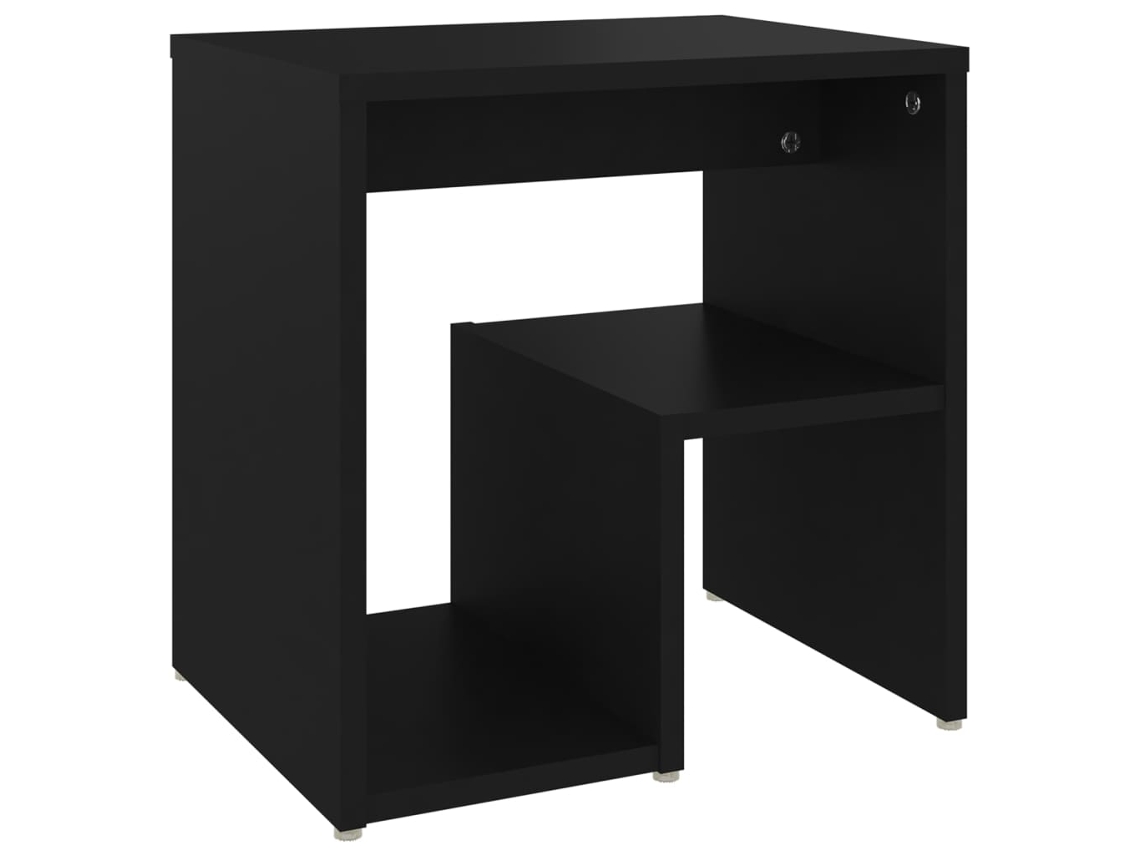 Mesita de Noche Madera Negro (40x30x40cm)