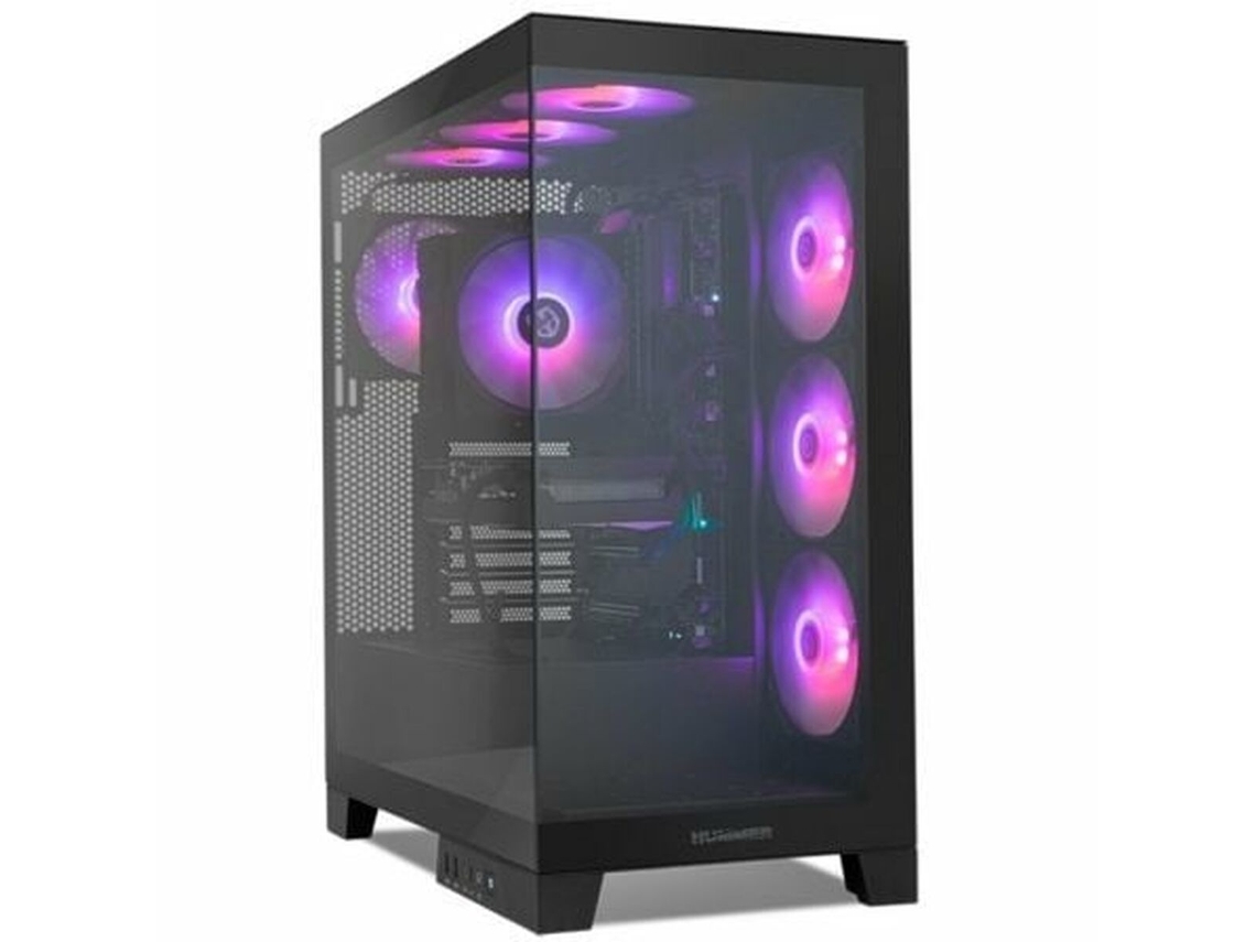 Caja Semitorre ATX NOX NXHUMMERGLOCKBK (Negro - Midi-Tower)