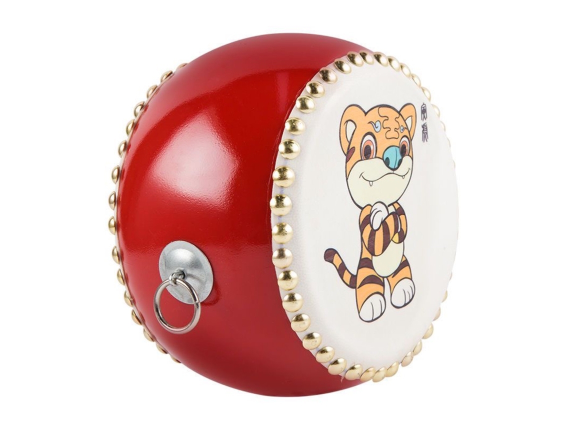 Tambor de vaca de 15 cm, juguete para niños, instrumento musical