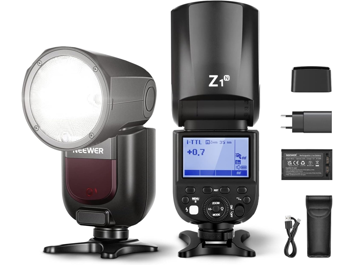 Flash Z1 Cabeza Redonda 2 Baterías Ttl para Cámaras Sony NEEWER