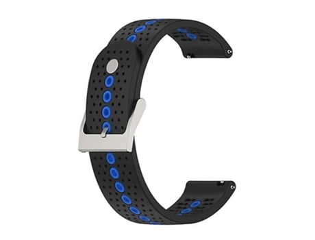 Correa Smartwatch Para Garmin Venu Sq 20Mm Correa De Silicona Negro Azul VENISYMLIS