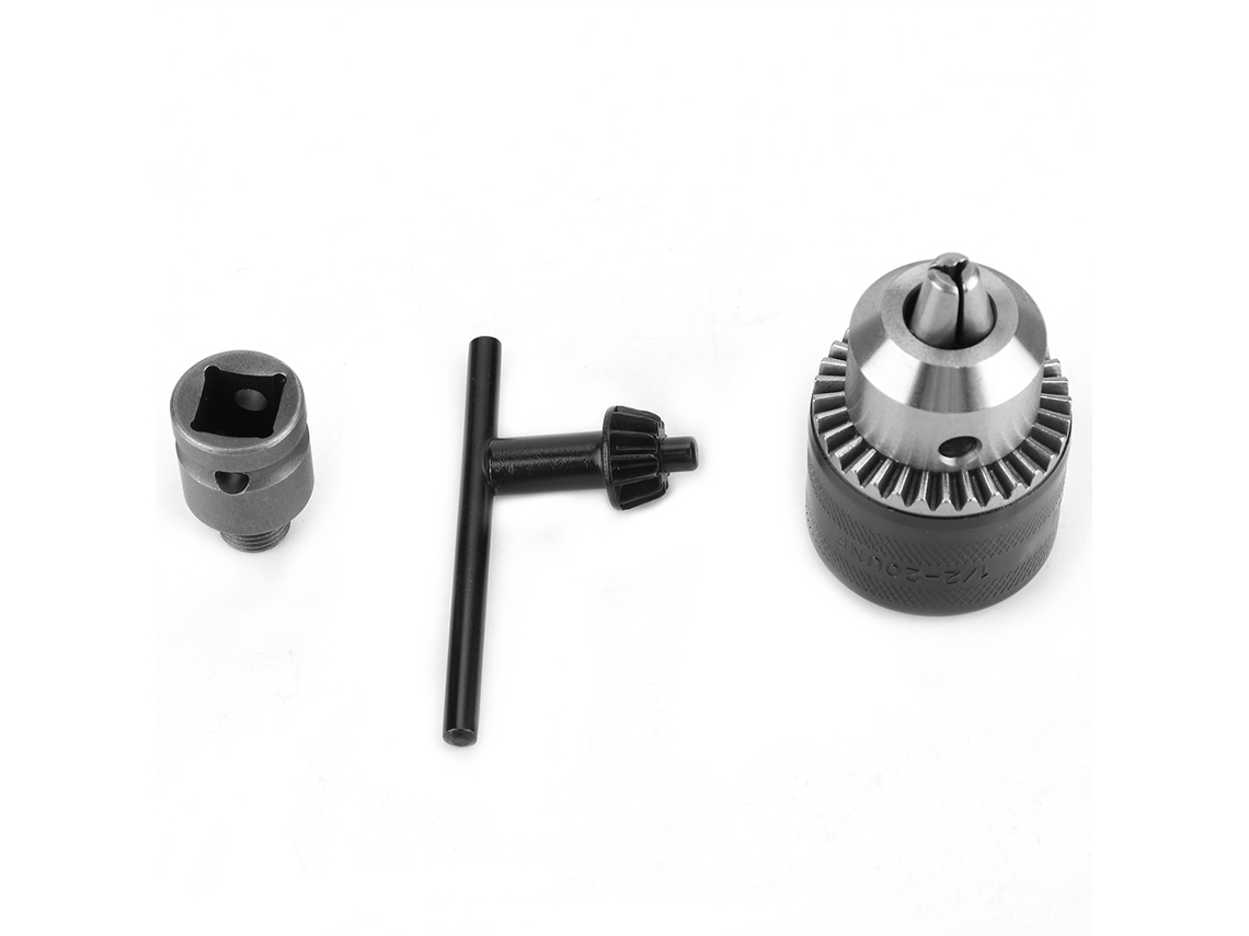 Llave De Portabrocas Con Adaptador De Vaso De 13 Mm (1/2") X 20 Unf Para Taladro Eléctrico