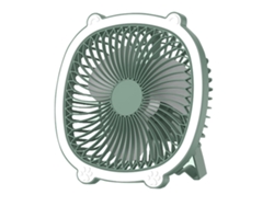 Mini Ventilador De Escritorio Recargable Usb Con Luz Nocturna (verde) Gertiz