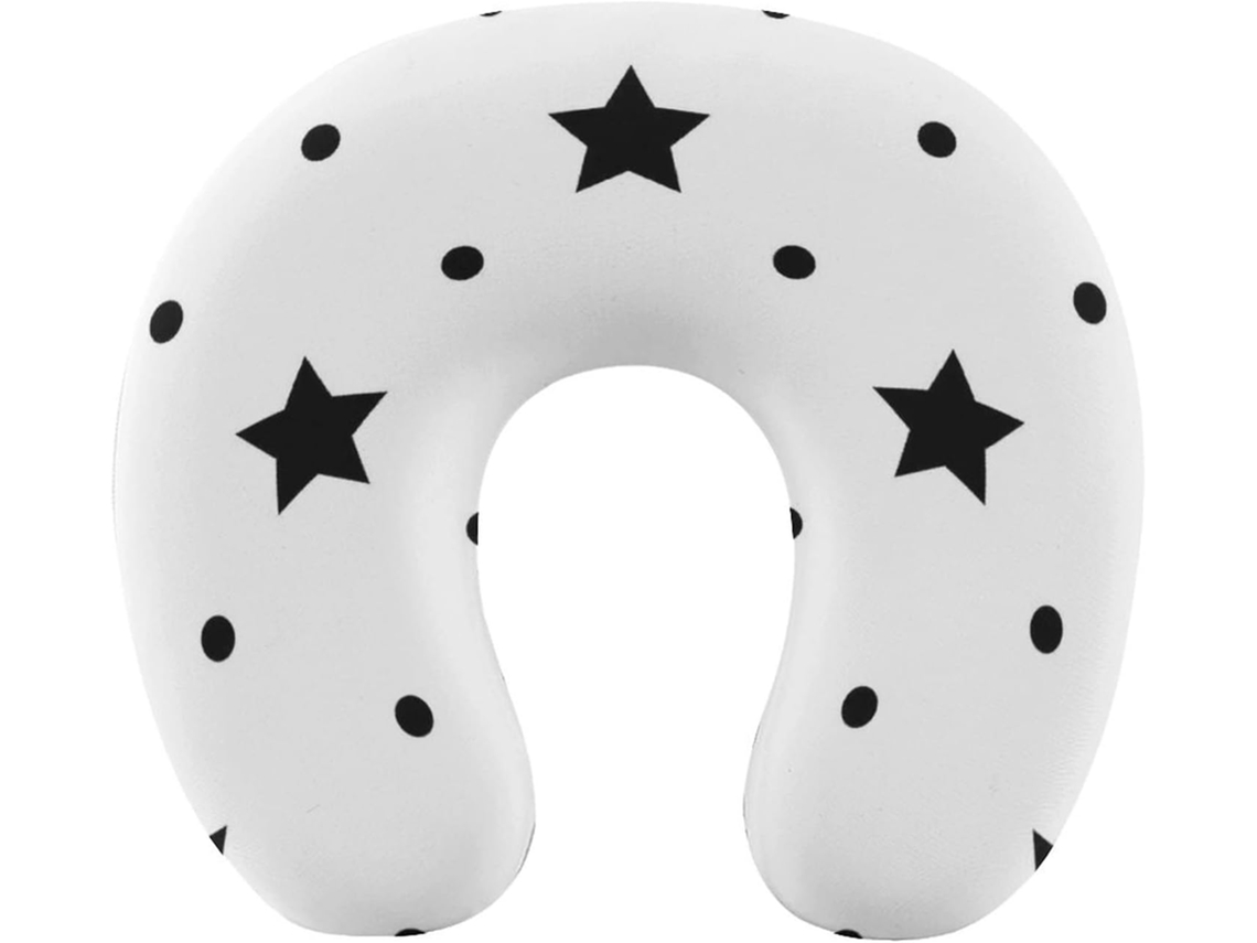 Almohada Viaje Estampado Lunares Espuma Viscoelástica Viscoelástica Fácil Relajación Cómodos