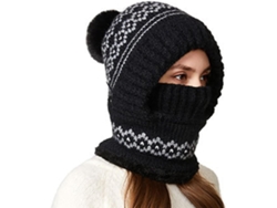Invierno para mujer | Bufanda y mascarilla de punto cálidas, suaves, ajustables y elegantes de Gokoco