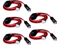 5 Cables De Alimentación Para Autorradio Ft-450 991-480 Icom Ic-7000