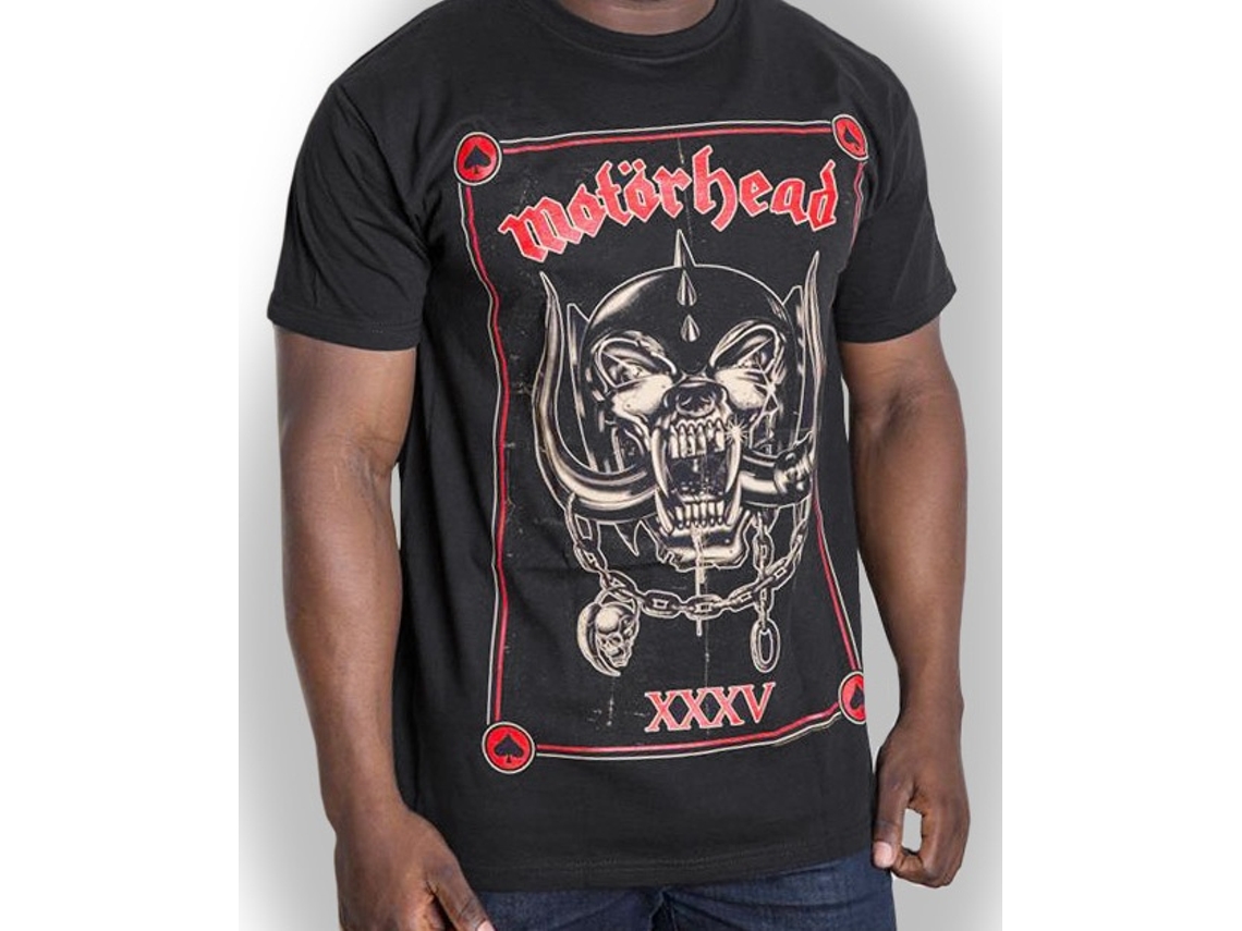 Camiseta ROCK OFF Motörhead - Anniversary Propaganda Negro (Talla: L)