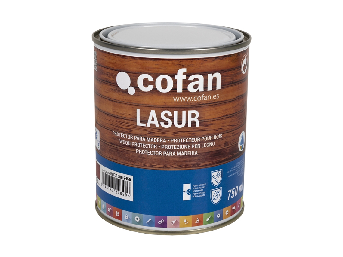Lasur Protector al Agua para Madera | Acabado Mate | Diferentes Tamaños y Colores