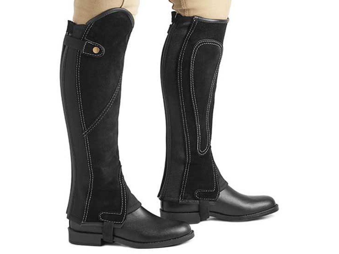 Meia-Calça de Couro Rachado Comfort Preto Xslexhis