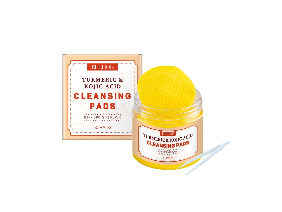 Discos exfoliantes limpiadores con cúrcuma
