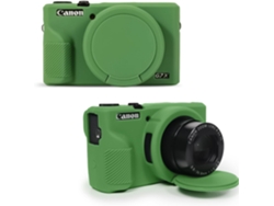Estuche EIFSON para G7x Mark III, con tapa de objetivo de silicona suave (compatible, verde)
