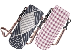 Juego de 2 bolsas ajustables para botellas para acampar/senderismo - Slowmoose