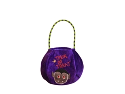 Bolsa de dulces portátil con diseño de calabaza para niños en Halloween
