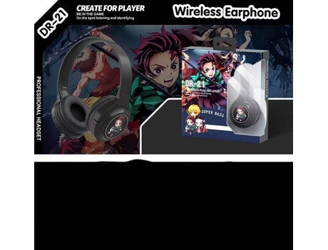 Auriculares inalámbricos SENLIN Ghost Slayer Bluetooth 5.0 universales Negro
