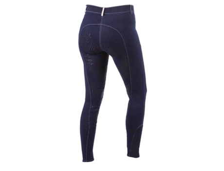 Pantalones de Niña para Equitación COVALLIERO Full Grip Basicplus Azul (15 Años)