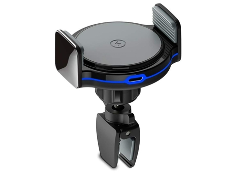 Cargador inalámbrico para automóvil, 10W / 7.5W / 5W QI Soporte de carga rápida ajustable Soporte para teléfono con ventilación de aire por graveda...