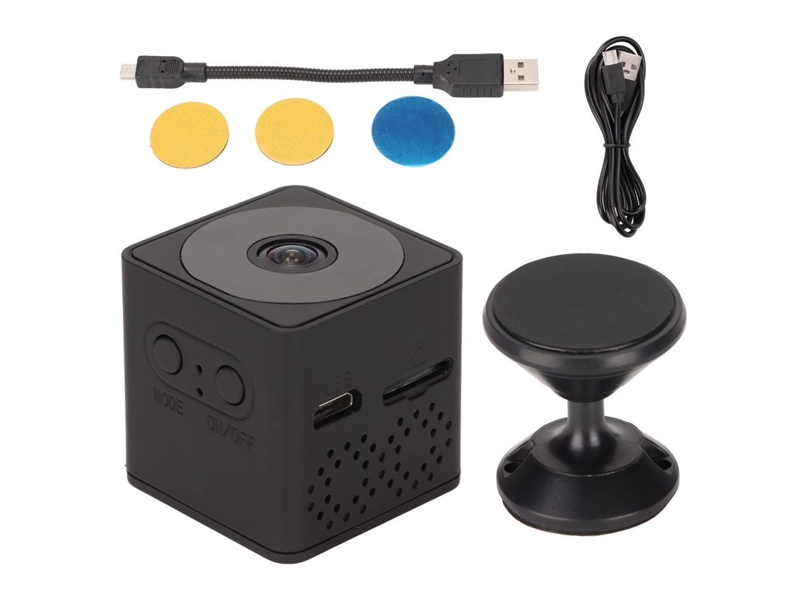 Mini cámara de seguridad inteligente Wifi 1080P, control remoto para teléfono, gran angular de 140°, detección de movimiento, recargable para el hogar