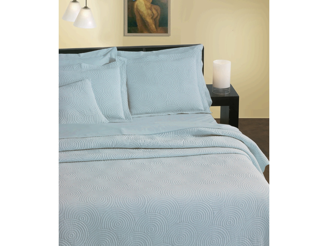 Colcha JVR Dancing (Poliéster - Azul - 235 cm)