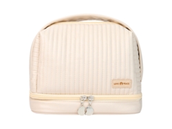Bolsa de cosméticos de dos capas, cuero PU impermeable para mujeres y niñas NEVEANCE