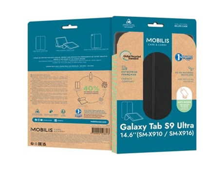 Funda para Tablet MOBILIS 068010 14,6 Galaxy Tab S9 Ultra Negro
