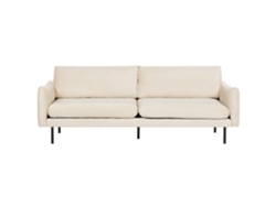Sofá de 3 plazas BELIANI Vinterbro de Terciopelo Beige 220x84x86