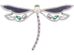 Broche De Libélula Con Pedrería, Diseño Animal Para Ropa De Mujer, Para Suéteres O Trajes.