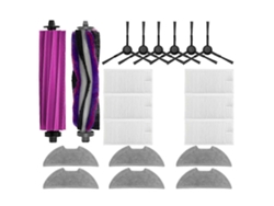 20pcs For E10s / E20 Plus Vacuum Cleaner Replacement Parts Vacuum Main Brush Side Brush Mop Cloth F
