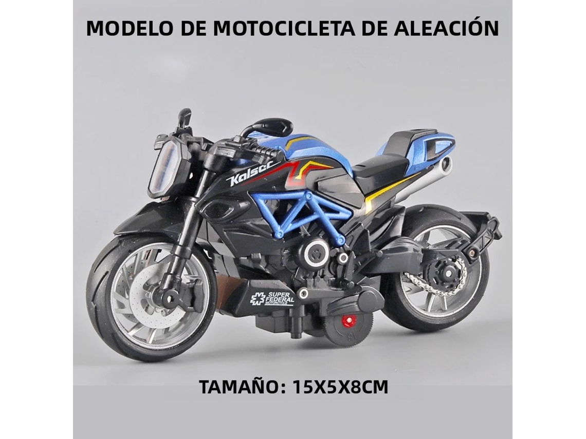 Miniatura de Motocicleta em Liga Metálica, Brinquedo de Simulação de Corrida Off road, Presente. MDUG