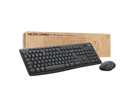 Teclado y Ratón LOGITECH MK370 (Grafito - Bluetooth - Bluetooth - QWERTZ)